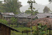 Poblado indgena en el delta del ro San Juan.