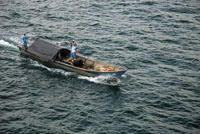 Regreso a puerto de una embarcacin de cabotaje.