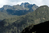 La presin de la placa de Nazca contra la masa continental produjo el levantamiento de la cordillera Occidental, la formacin de volcanes y el plegamiento de las rocas. 