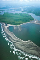 La amplitud de las mareas en la costa del Pacfico contribuye decisivamente a la configuracin de los rasgos morfolgicos del litoral.