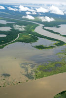 Boca del ro Atrato en el Caribe colombiano.