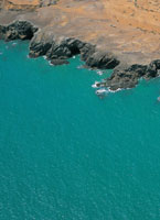 Litoral rocoso de la serrana de Carpintero, en la Alta Guajira.