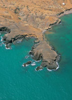 Litoral rocoso de la serrana de Carpintero, en la Alta Guajira.