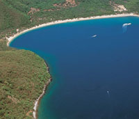 Los golfos se consideran una porcin de mar, de gran extensin, que se adentra en el litoral entre dos cabos. Cuando su extensin es menor se denominan bahas. Baha Gayraca en el Parque Nacional Natural Tayrona.