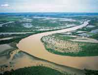 Planicie de inundacin en el ro Meta, durante la temporada de lluvias.