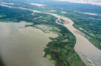 Llanura de desborde cerca a la serrana de San Lucas.