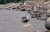 La cuenca alta del ro Magdalena termina en los rpidos de Honda, que han impedido la continuidad de la navegacin por el ro, debido a la turbulencia de sus aguas.