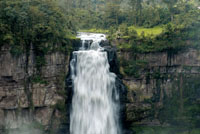 Según una leyenda muisca, el Salto del Tequendama fue creado por Bochica para que salieran las aguas que habían inundado la Sabana de Bogotá.  