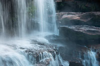 Cortina de agua en Caño Cristales, Meta.