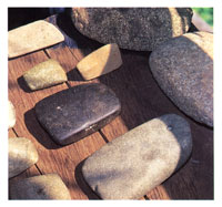 Vestigios arqueolgicos encontrados en la serrana del Baud-Los Saltos.